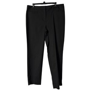 NWT Talbots Hampshire Curvy Stretch Womens Black Pants Slacks Trousers Size 14